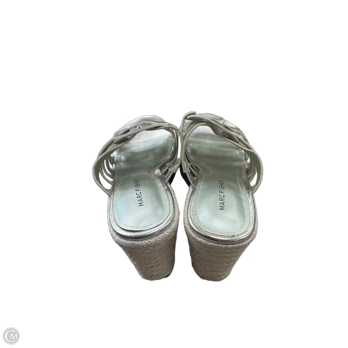 Sandals Heels Wedge By Marc Fisher In Gold, Size: 7
