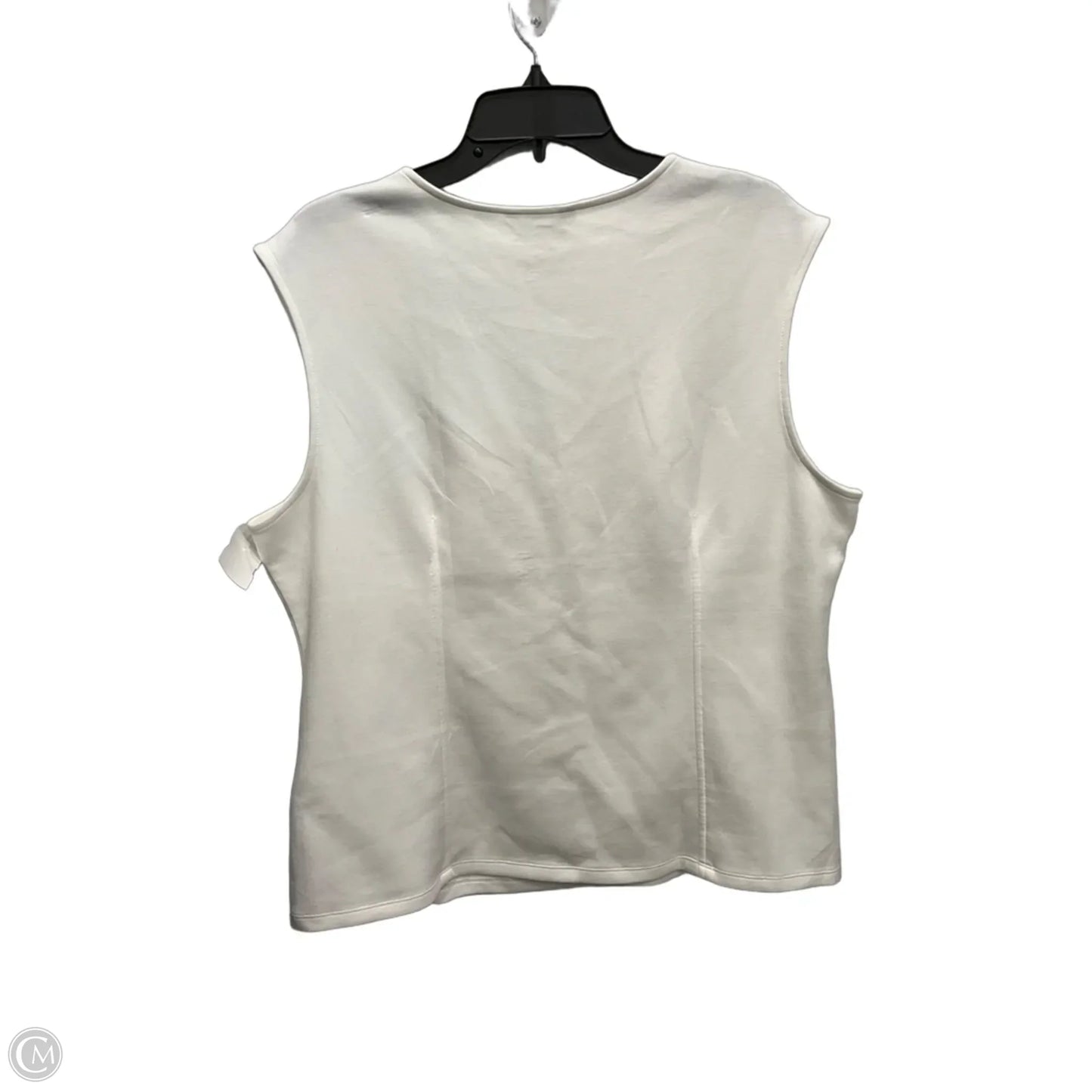 Top Sleeveless By Banana Republic In White, Size: Xl