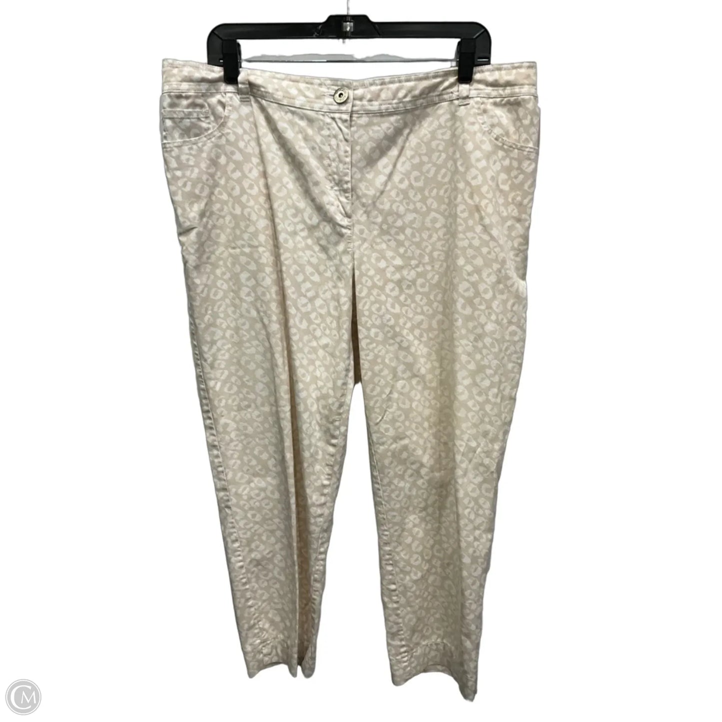 Pants Cropped By Chicos In Tan, Size: 16