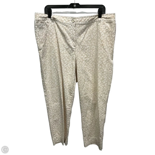 Pants Cropped By Chicos In Tan, Size: 16
