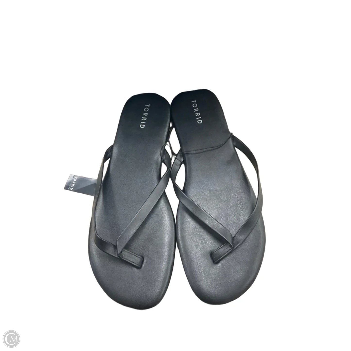 Sandals Flip Flops By Torrid In Black, Size: 12