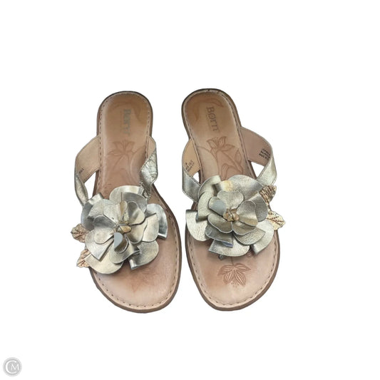 Sandals Flats By Born In Tan, Size: 8