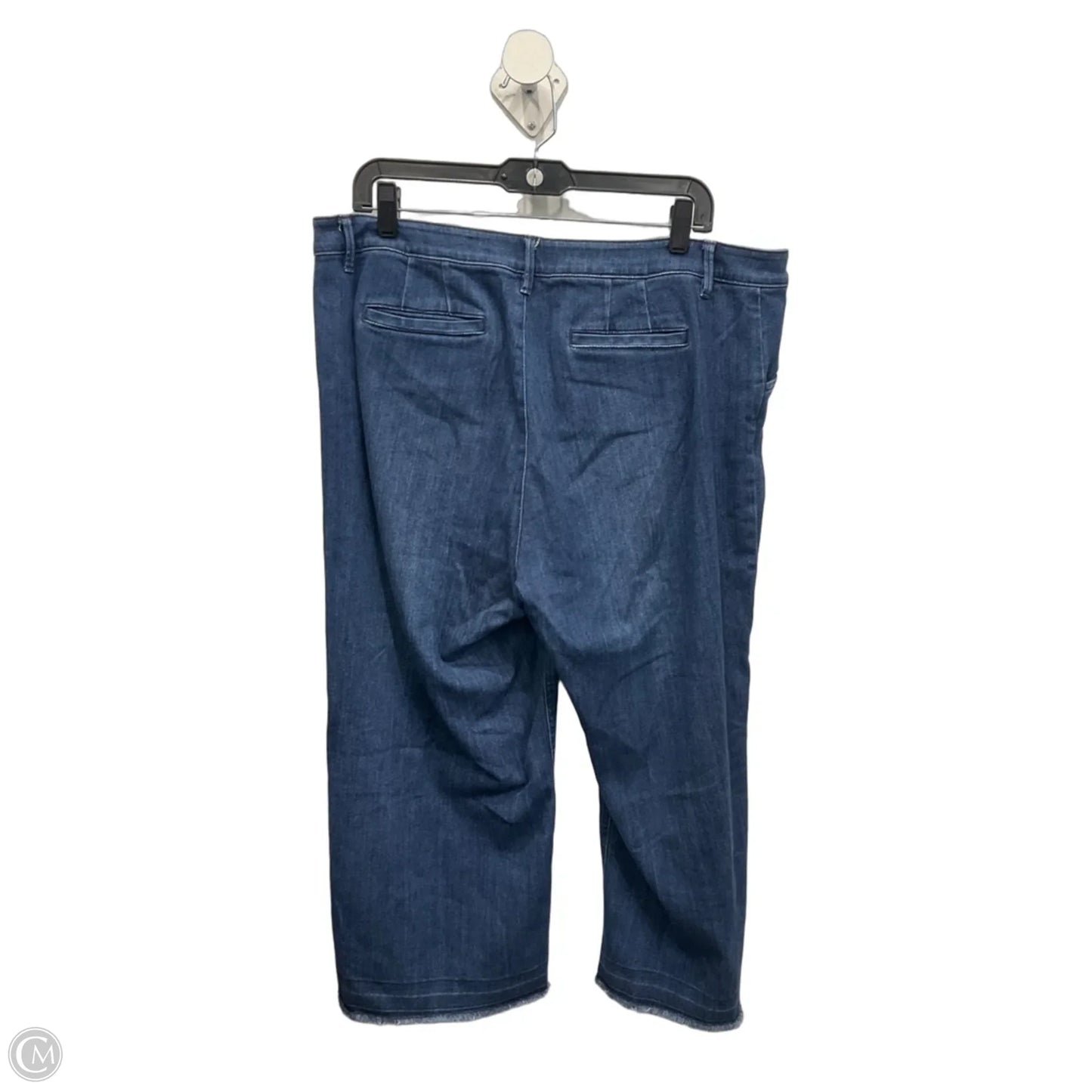 Jeans Cropped By J. Jill In Blue Denim, Size: 16