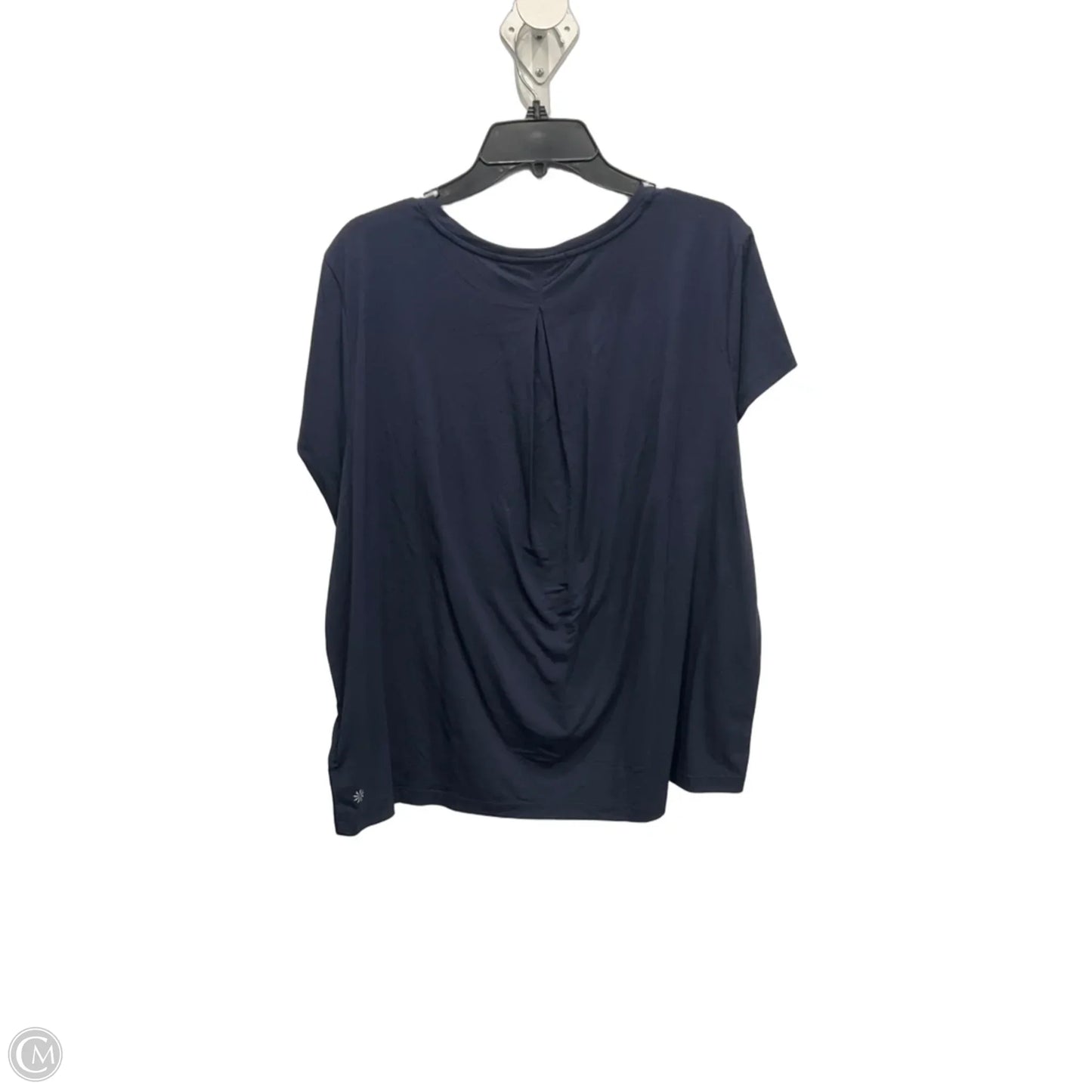 Athletic Top Short Sleeve By Athleta In Blue, Size: L