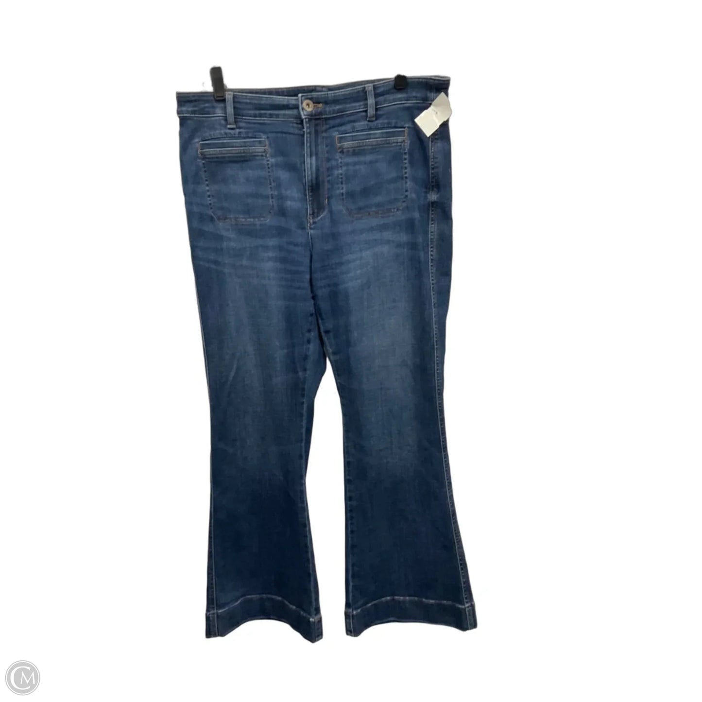 Jeans Flared By J. Jill In Blue Denim, Size: 14p