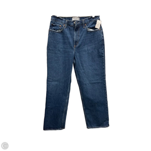 Jeans Straight By Abercrombie And Fitch In Blue Denim, Size: 8