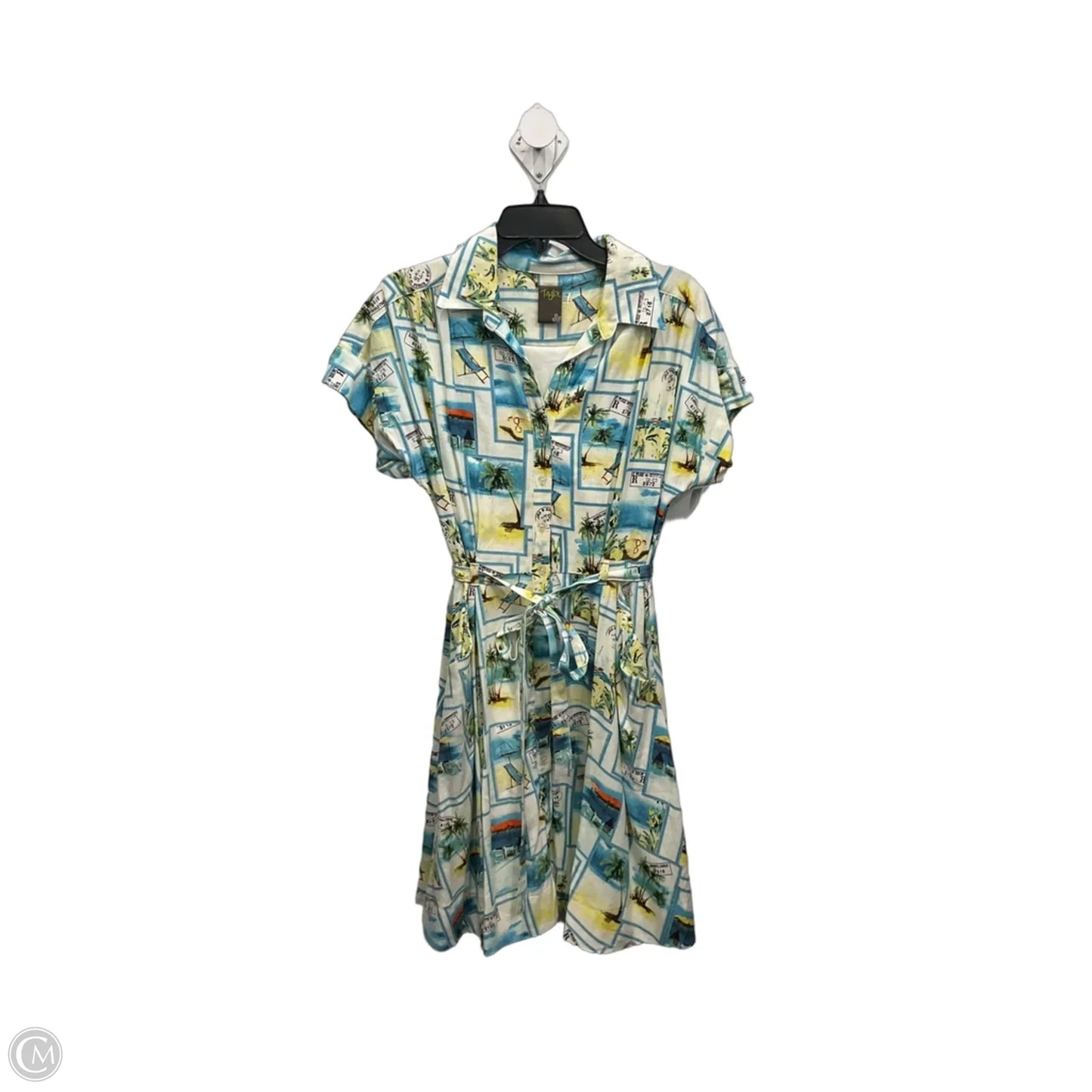 Dress Casual Midi By Taylor In White, Size: 12