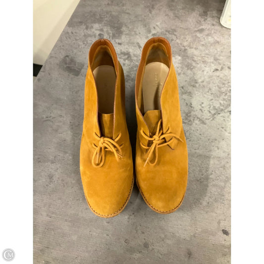 Boots Ankle Heels By Cole-haan In Orange, Size: 8.5