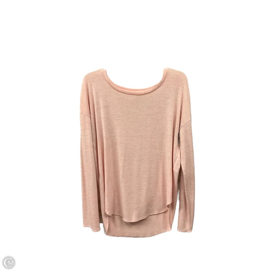 Top Long Sleeve Basic By Banana Republic In Pink, Size: M