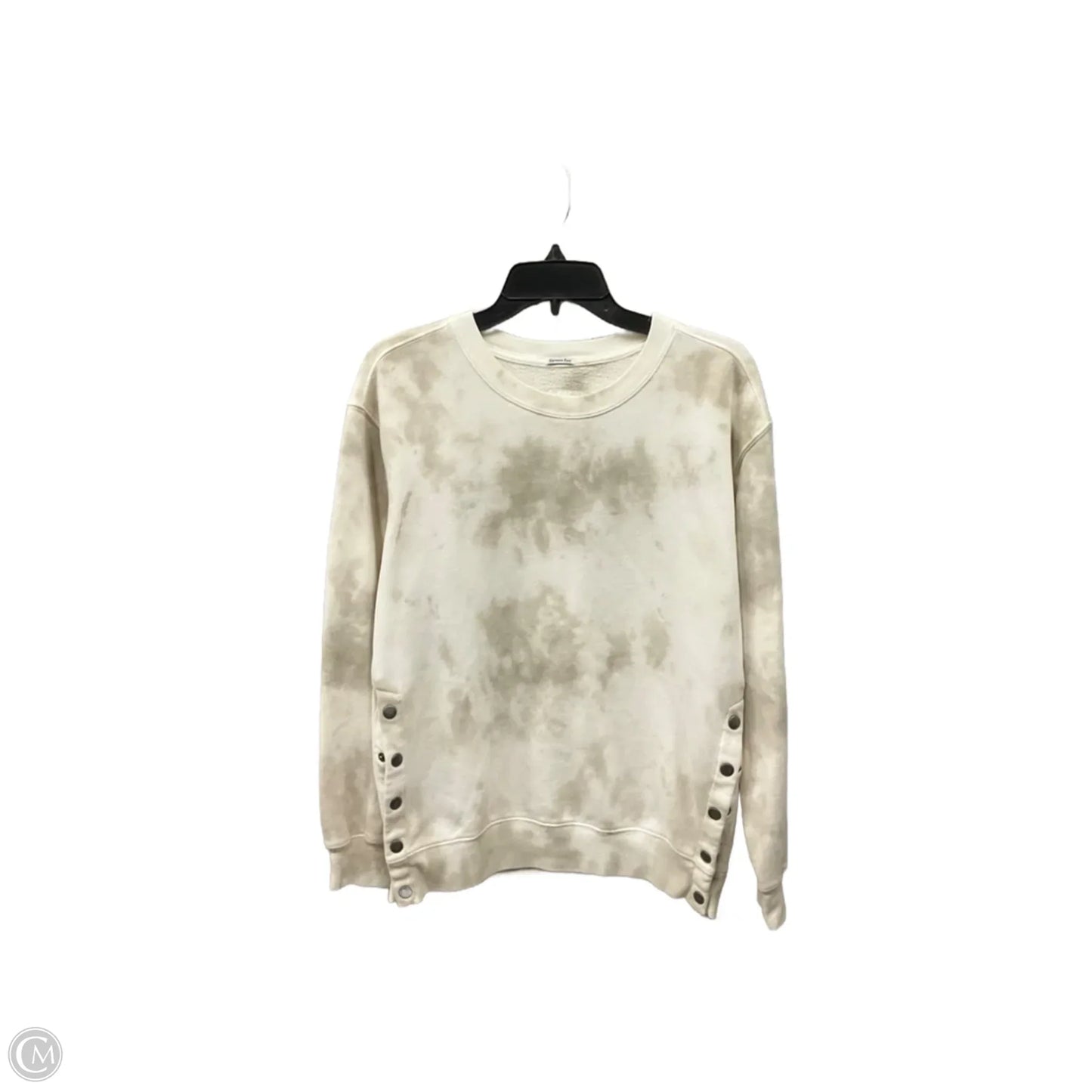 Sweatshirt Crewneck By Abercrombie And Fitch In Tan, Size: S