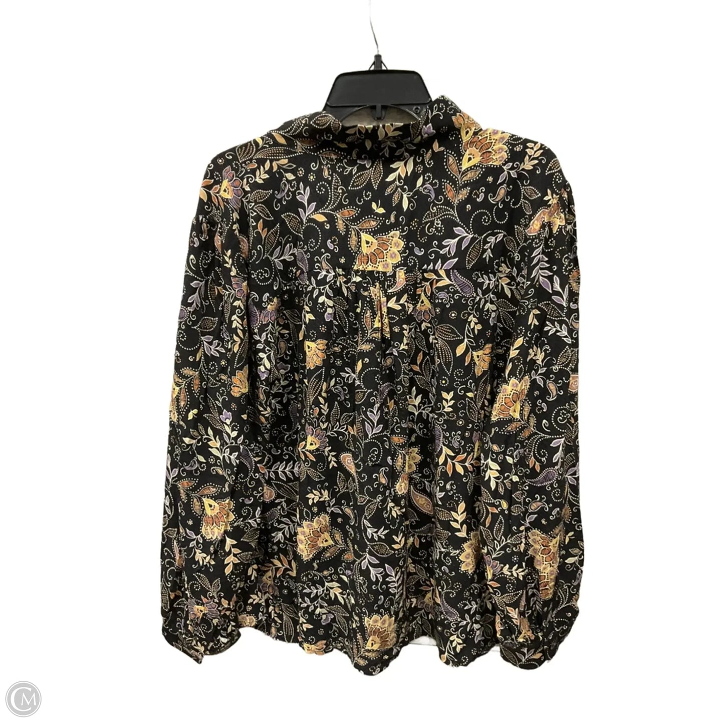 Top Long Sleeve By Michael Stars In Black, Size: 2x
