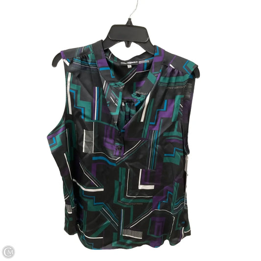 Top Short Sleeve Designer By Karl Lagerfeld In Black, Size: Xl