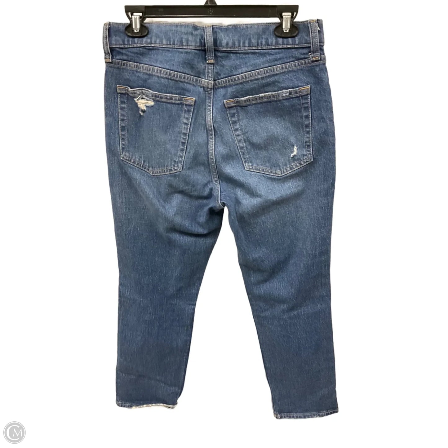 Jeans Straight By Gap In Blue Denim, Size: 10