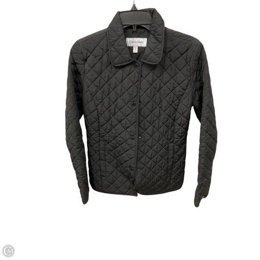 Jacket Puffer & Quilted By Calvin Klein In Black, Size: Xs