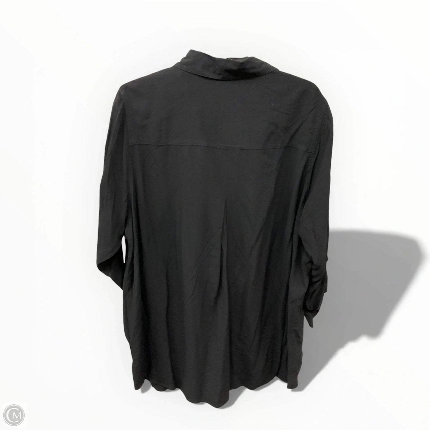 Blouse 3/4 Sleeve By Velvet Heart In Black, Size: 2x