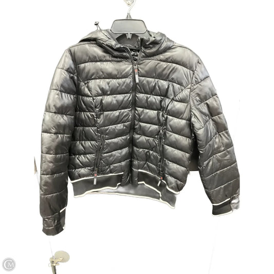 Coat Puffer & Quilted By Guess In Black, Size: L