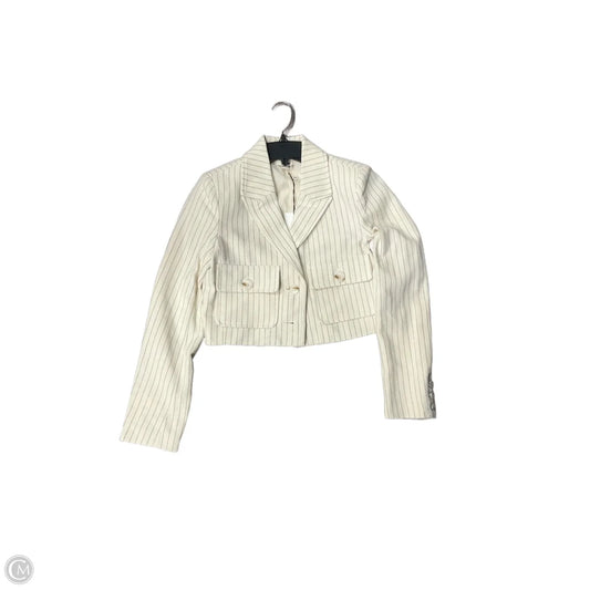 Blazer Designer By Jason Wu In Striped Pattern, Size: Xs