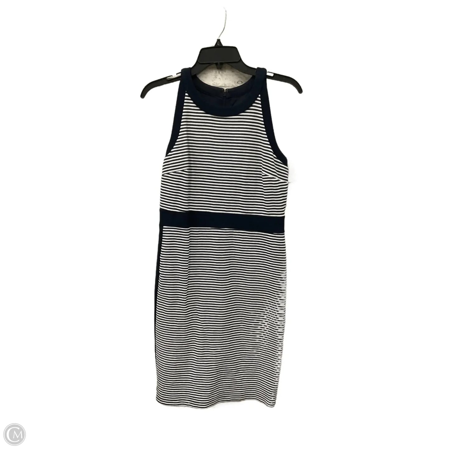 Dress Casual Midi By Ann Taylor In Striped Pattern, Size: 4