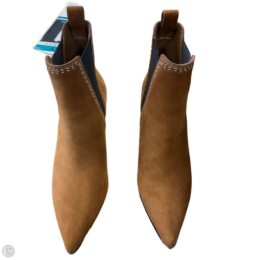Boots Ankle Heels By Paige In Brown, Size: 6.5