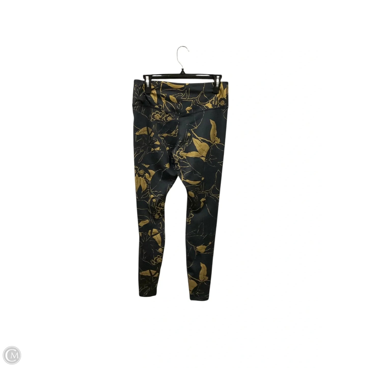 Athletic Leggings By Nike Apparel In Grey, Size: L