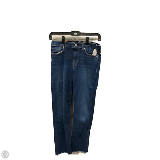 Jeans Straight By Hudson In Blue Denim, Size: 4