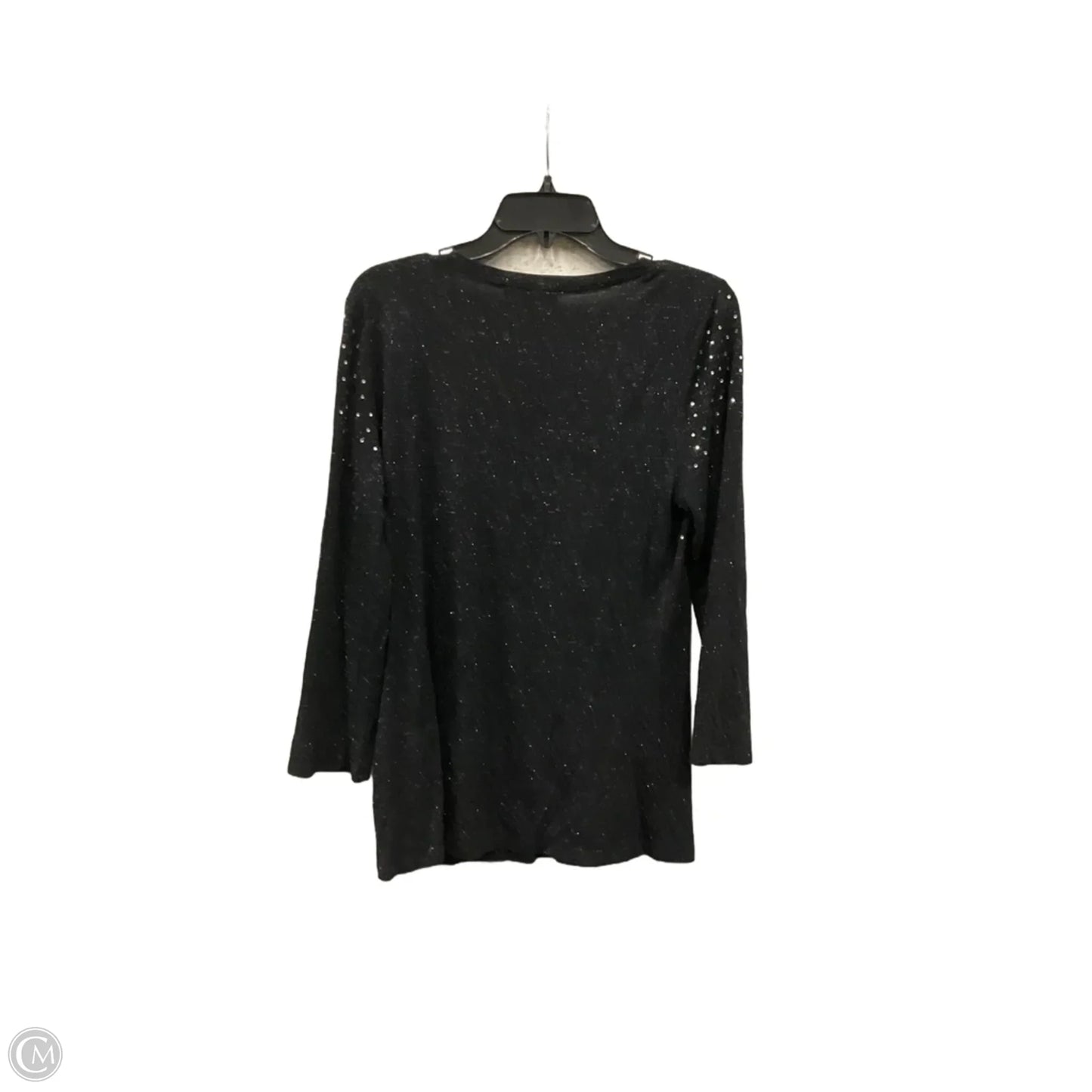 Top Long Sleeve By Inc In Black, Size: M