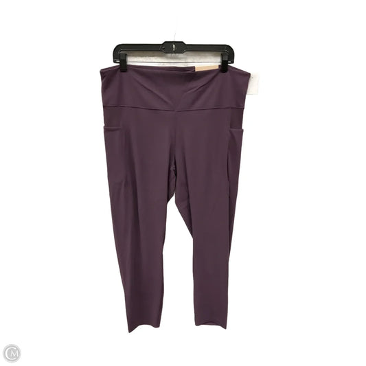 Athletic Leggings By Sonoma In Purple, Size: Xxl