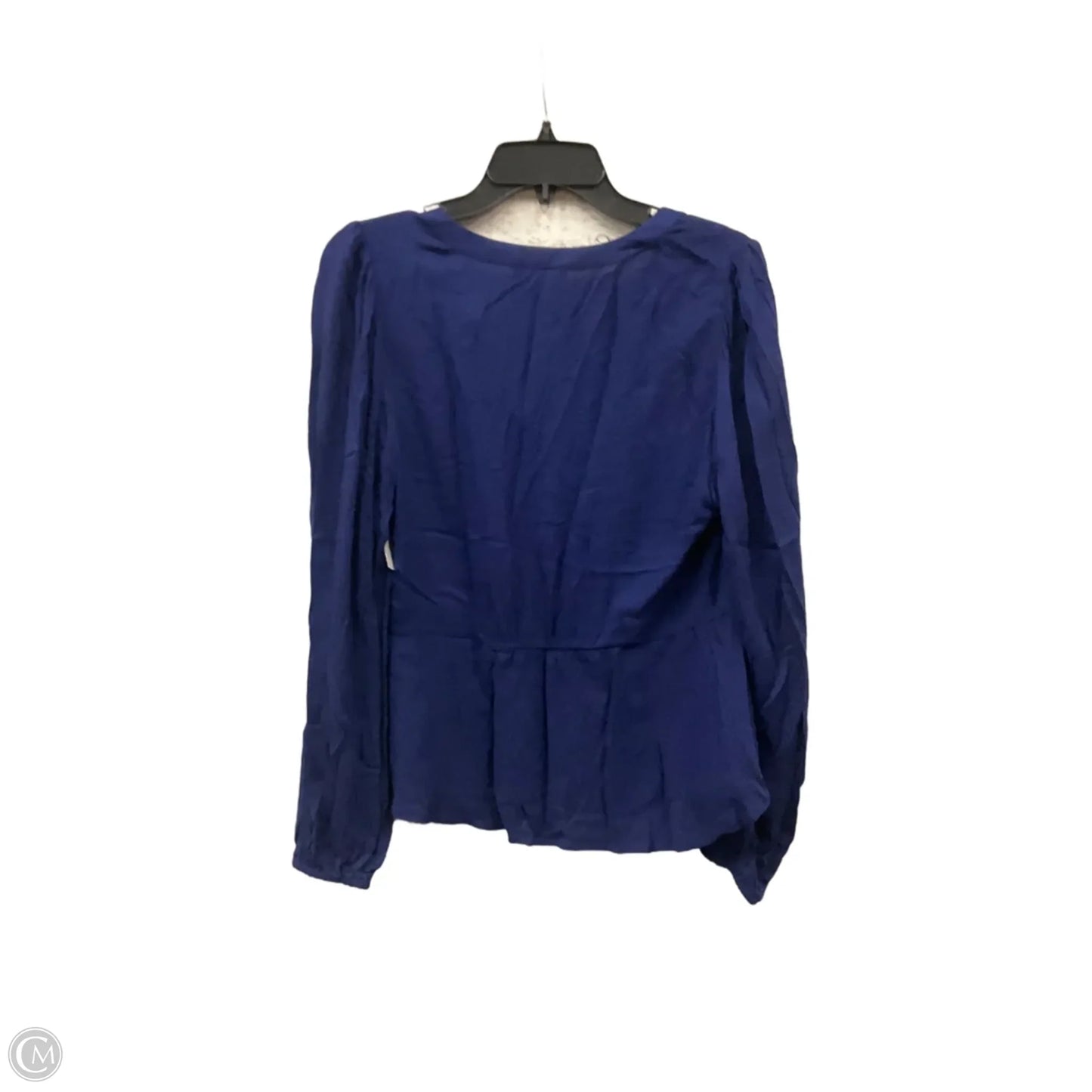 Blouse Long Sleeve By 89th And Madison In Blue, Size: M