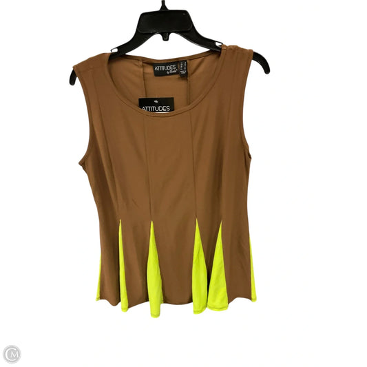 Top Sleeveless By Clothes Mentor In Brown, Size: S