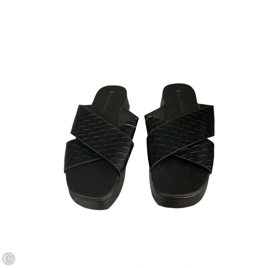 Sandals Heels Platform By Gloria Vanderbilt In Black, Size: 8.5