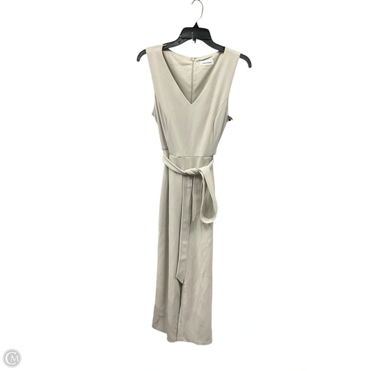 Jumpsuit By Calvin Klein In Tan, Size: 8