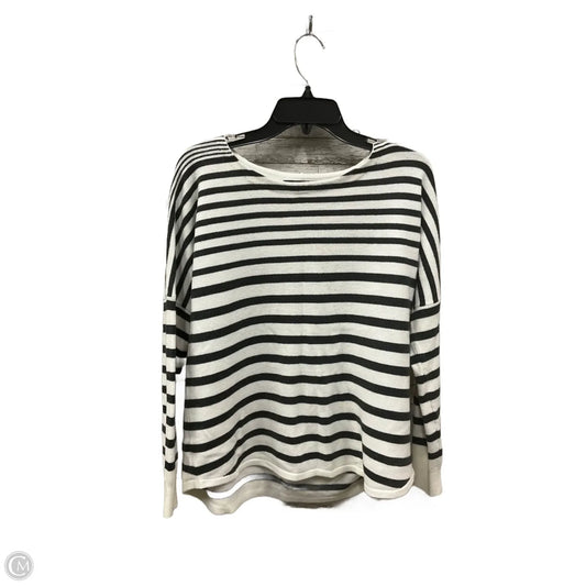 Top Long Sleeve By French Connection In Striped Pattern, Size: Xs