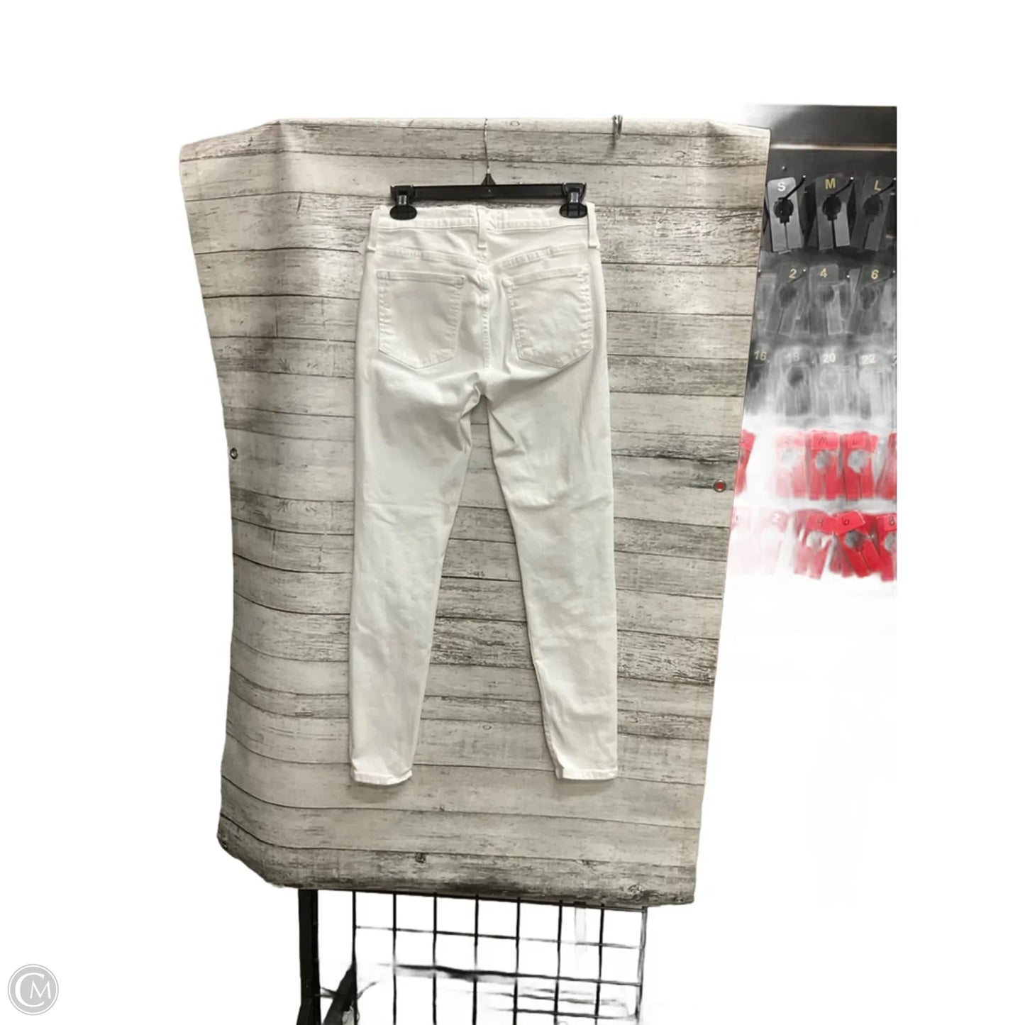 Jeans Skinny By J. Crew In White Denim, Size: 4