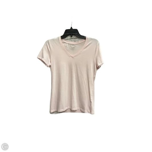 Top Short Sleeve Basic By Saks Fifth Avenue In Pink, Size: S