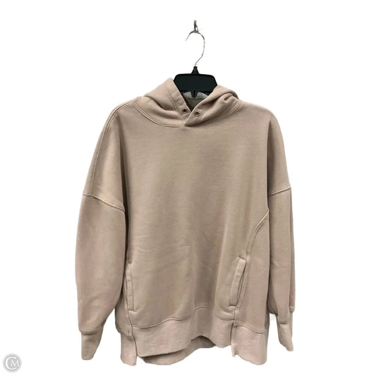 Sweatshirt Hoodie By Anrabess In Taupe, Size: M