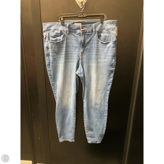 Jeans Skinny By Lane Bryant In Blue Denim, Size: 22