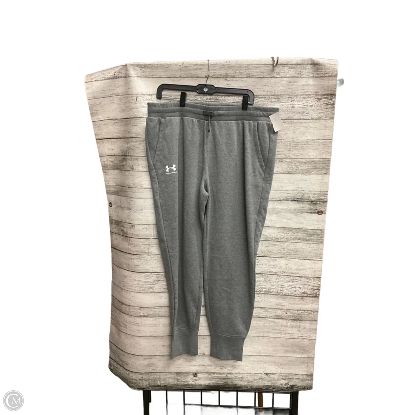 Athletic Pants By Under Armour In Grey, Size: Xl