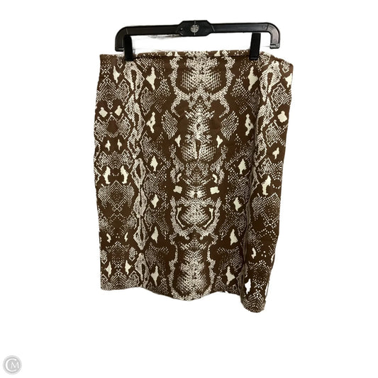 Skirt Midi By J Mclaughlin In Brown, Size: 8