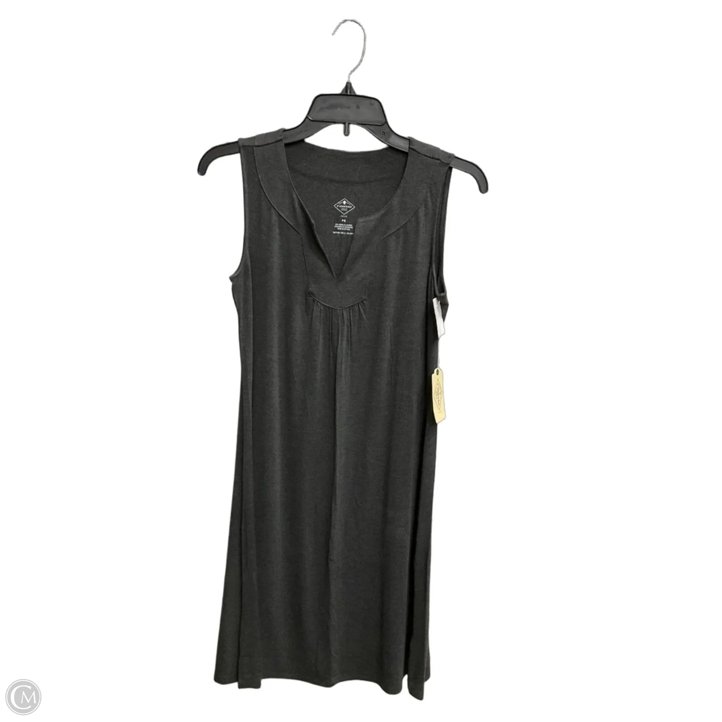 Dress Casual Midi By St Johns Bay In Grey, Size: Sp