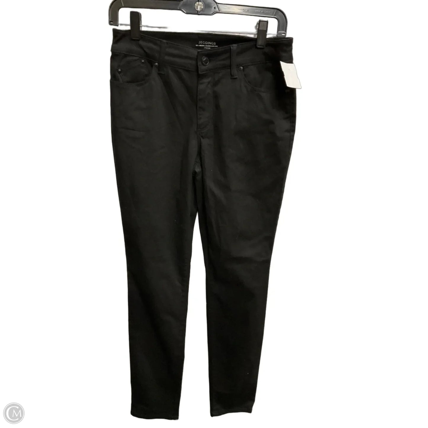Jeans Skinny By Chicos In Black Denim, Size: 0