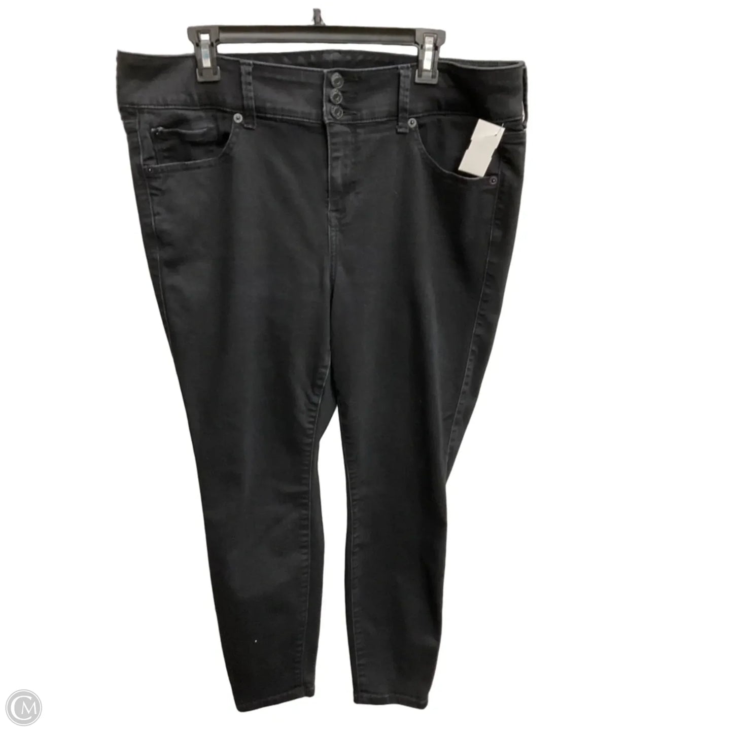 Jeans Jeggings By Torrid In Black Denim, Size: 18
