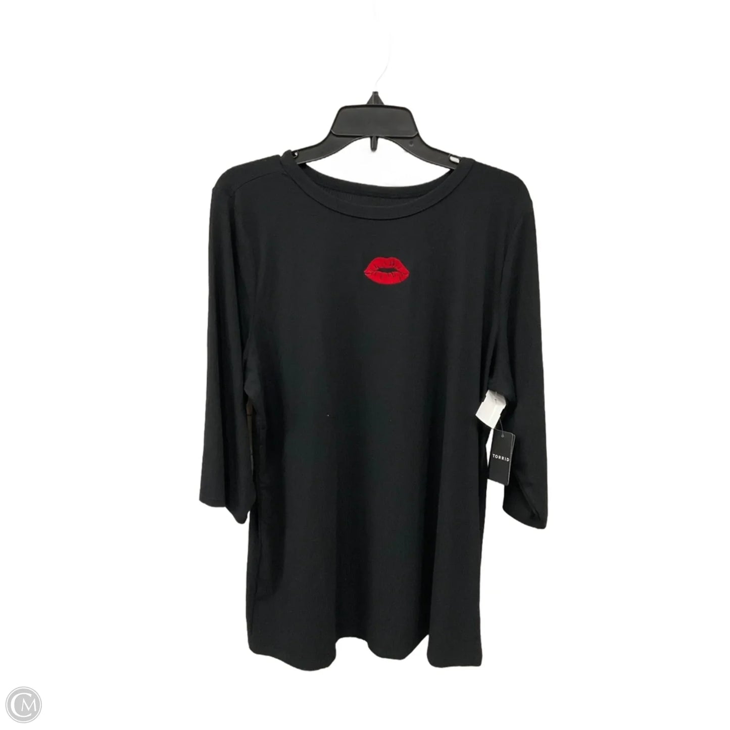Top Long Sleeve By Torrid In Black, Size: 3x