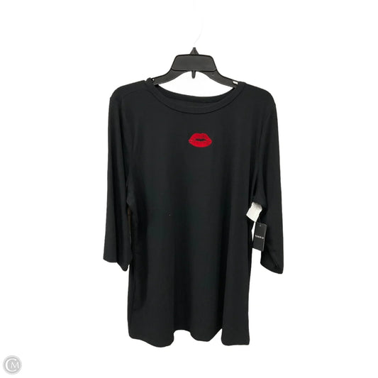 Top Long Sleeve By Torrid In Black, Size: 3x
