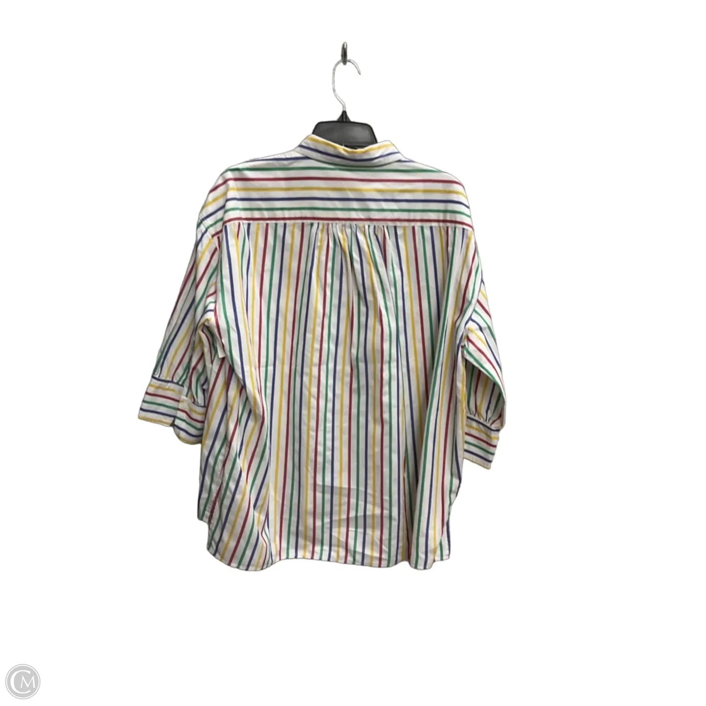 Blouse Long Sleeve By Pomander Place In Striped Pattern, Size: Xl