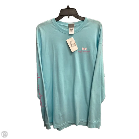 Top Long Sleeve Basic By Simply Southern In Blue, Size: Xl