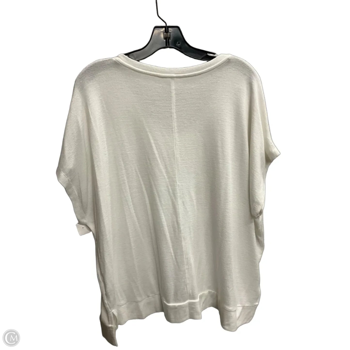 Top Short Sleeve Basic By Time And Tru In White, Size: Xl