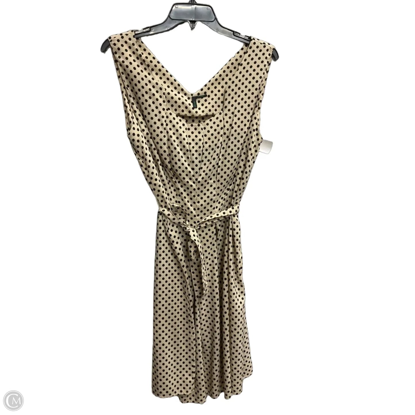 Dress Casual Short By Benetton In Polkadot Pattern, Size: M