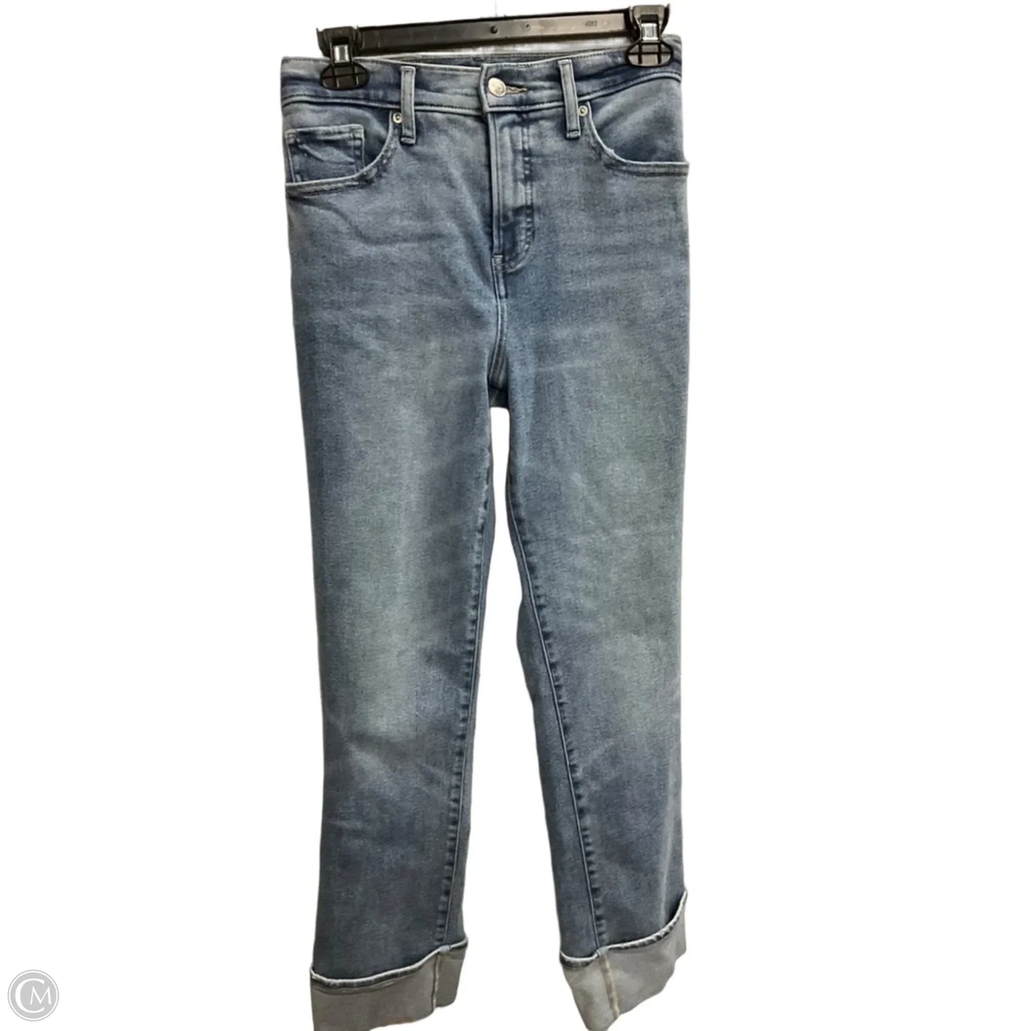 Jeans Straight By Express In Blue Denim, Size: 2