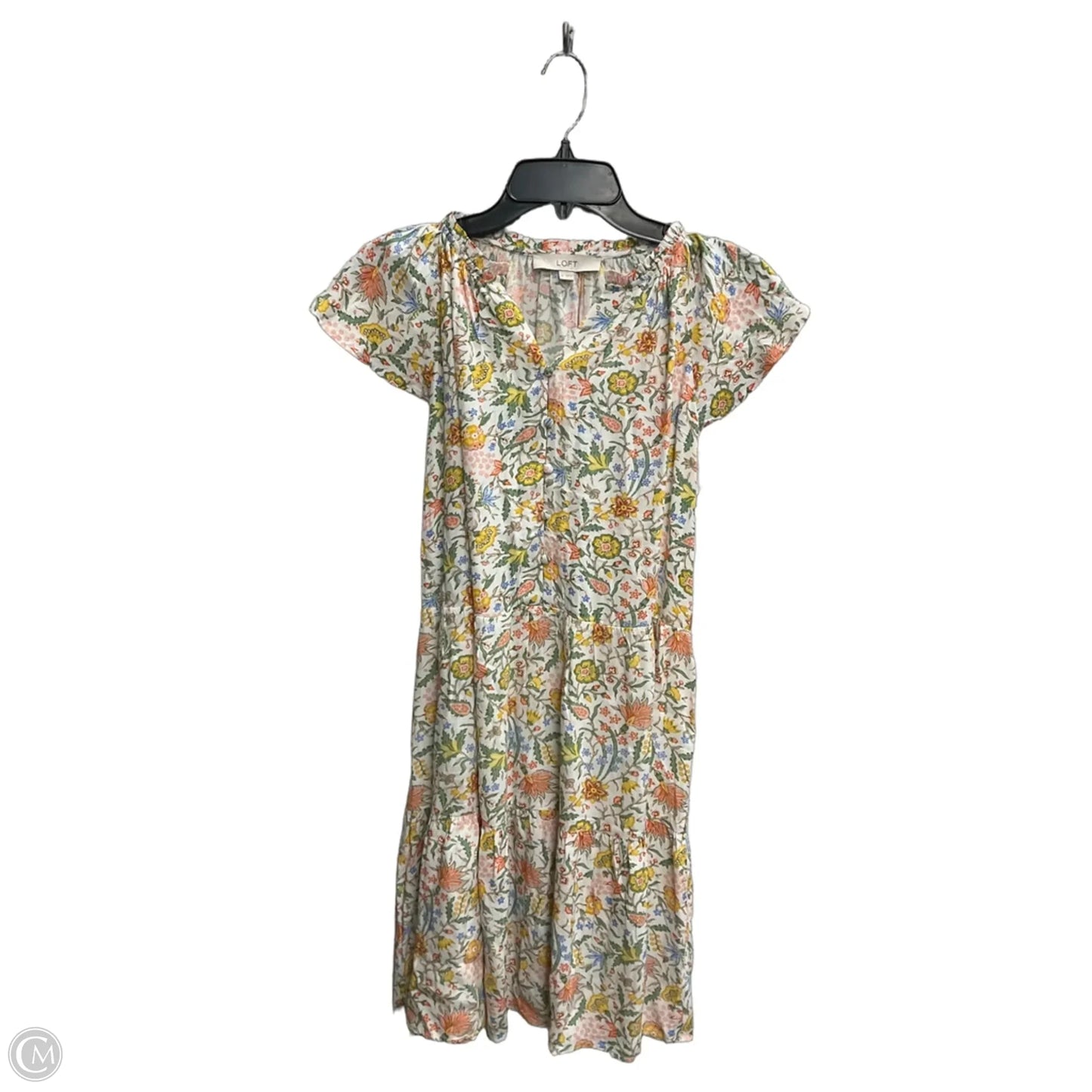 Dress Casual Maxi By Loft In Floral Print, Size: Xs