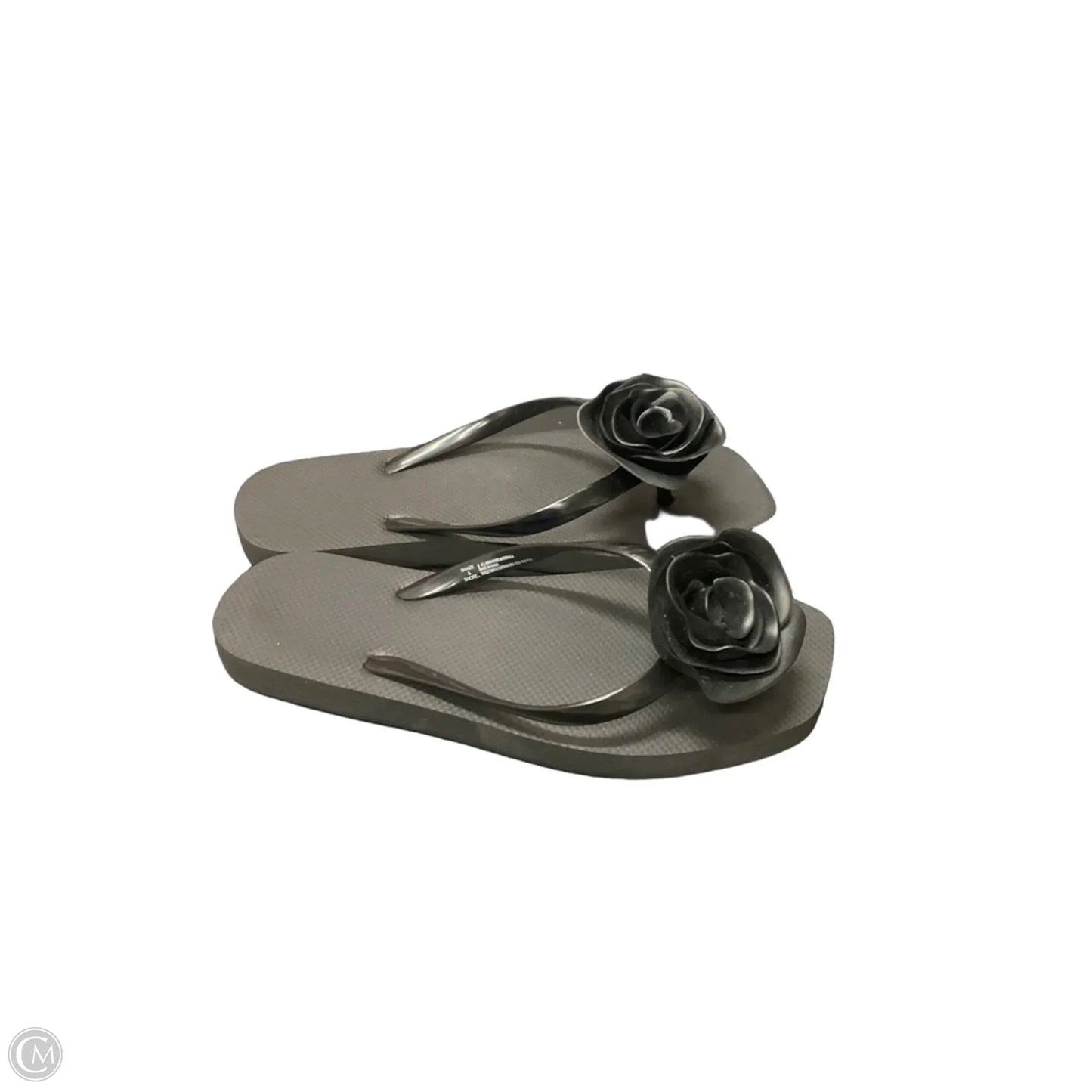 Sandals Flip Flops By Clothes Mentor In Black, Size: 6